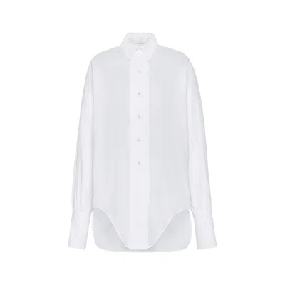 MAISON MARGIELA COTTON SHIRT WOMAN WHITE