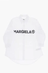 Maison Margiela Cotton Shirtdress With Frontal Logo