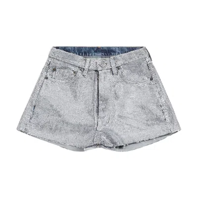 Maison Margiela Cotton Shorts Pants In Metallic