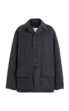 Maison Margiela Cotton Sport Jacket In Midnight Melange