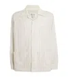 Maison Margiela Camicia In Cotone Ricamato Uomo In Ivory