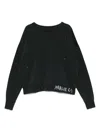 Maison Margiela Men Crewneck Sweatshirt With Distressed Details