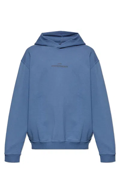 Maison Margiela Cotton Sweatshirt In Blue