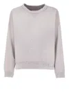 Maison Margiela Cotton Sweatshirt Men In Purple