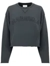 Maison Margiela Women Cotton Sweatshirt In Gray