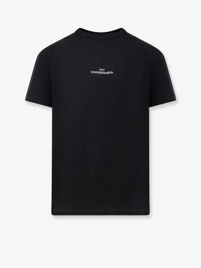 Maison Margiela Distorted Logo T-shirt In Black