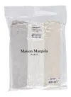 Maison Margiela Set Of Three Cotton T-shirts In Natural