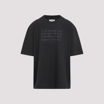 Maison Margiela Cotton T-shirt In Washed Black