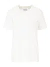 Maison Margiela Reverse Logo Cotton T-shirt In White