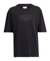 Maison Margiela Classic Black T-shirt With Round Neckline And Short Sleeves In Black