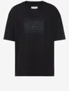 Maison Margiela Classic Black T-shirt With Round Neckline And Short Sleeves In Black
