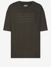 Maison Margiela Graphic Crew Neck Short Sleeve Relaxed T-shirt In Gray