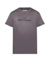 Maison Margiela Cotton T-shirt With Rewashed Effect In Purple