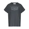Maison Margiela Cotton Crew Neck T-shirt With Logo Print