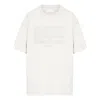 Maison Margiela Cream Cotton T-shirt With Embossed Logo