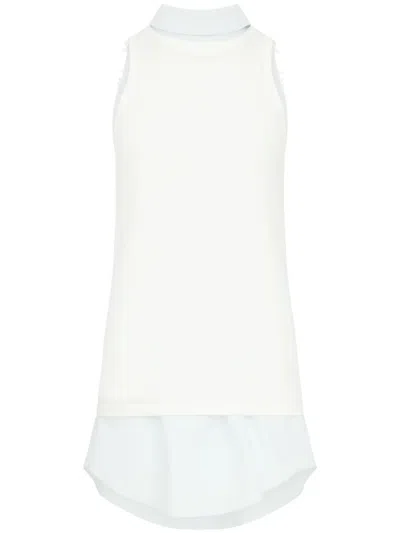 Maison Margiela Multilayer Cotton Top In White
