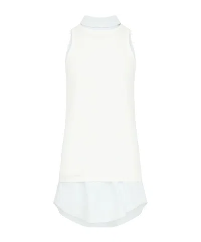 Maison Margiela Multilayer Cotton Top In White