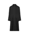 Maison Margiela Peached-cotton Trench Coat In Black