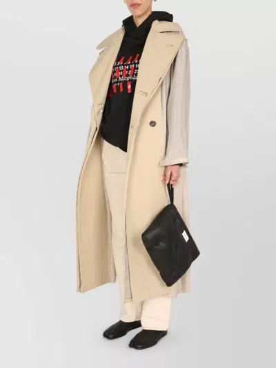 Maison Margiela Cotton Trench Jacket In Neutral