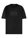 Maison Margiela Classic Black T-shirt With Round Neckline And Short Sleeves In Black