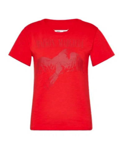 Maison Margiela Cotton T-shirt In Red
