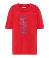 Maison Margiela Graphic-print Crew-neck T-shirt In Red