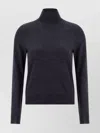 Maison Margiela Wool Turtleneck Sweater Sweaters And Cardigans Blue In Black