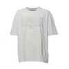 Maison Margiela Cream Cotton T-shirt With Embossed Logo