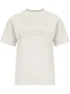 Maison Margiela Logo-print Cotton Sweatshirt In White
