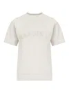 Maison Margiela Cream White Cotton Sweatshirt In Beige