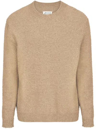 Maison Margiela Crew-neck Jumper In Brown
