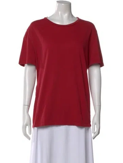 Pre-owned Maison Margiela Crew Neck Short Sleeve T-shirt In Red