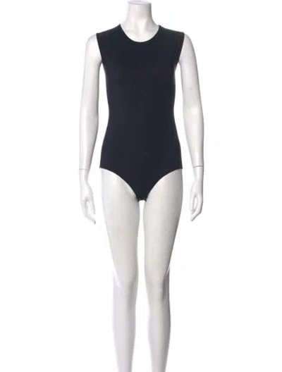 Pre-owned Maison Margiela Crew Neck Sleeveless Bodysuit W/ Tags In Black