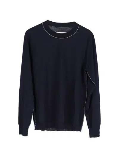 Pre-owned Maison Margiela Crew-neck Sweater In Blue