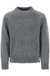 MAISON MARGIELA CREW NECK SWEATER WITH ELBOW PATCHES
