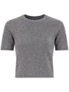 Maison Margiela Crew-neck Wool T-shirt In Grey