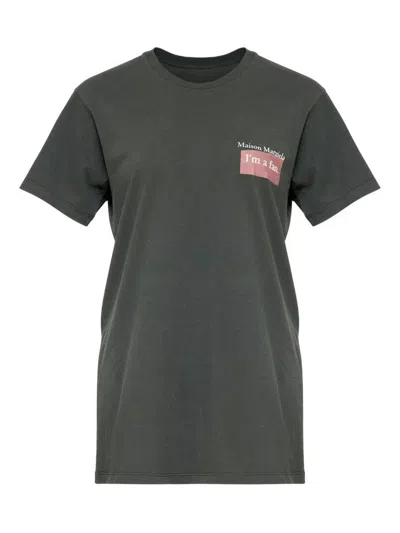 MAISON MARGIELA CREW NECK T-SHIRT WITH PRINT