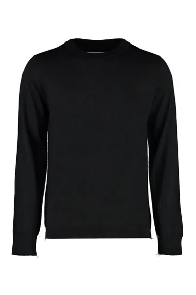 Maison Margiela Black Exposed Seam Sweater
