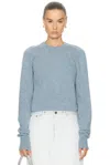 Maison Margiela Crewneck Sweater In Blue