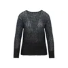 Maison Margiela Dark Blue Crewneck Sweater In Blue