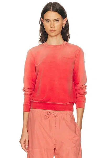 Maison Margiela Crewneck Sweatshirt In Red