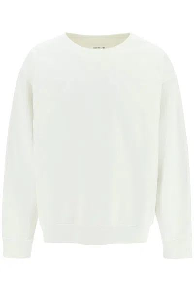 Maison Margiela Crewneck Sweatshirt In White
