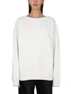 Maison Margiela Women Crewneck Sweatshirt In White