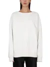 Maison Margiela Women Crewneck Sweatshirt In White