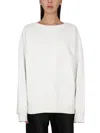 Maison Margiela Women Crewneck Sweatshirt In White