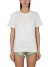 Maison Margiela Crew Neck Plain Design Short Sleeves In White