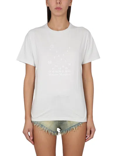 Maison Margiela Crewneck T Shirt In White