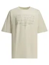 Maison Margiela Crew-neck T-shirt With Logo T-shirts White In Neutral