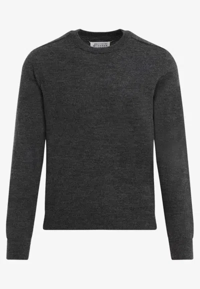 Maison Margiela Medium Grey Cashmere Wool Sweaters In Gray