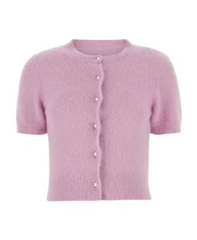 MAISON MARGIELA MAISON MARGIELA CROPPED KNITTED CARDIGAN